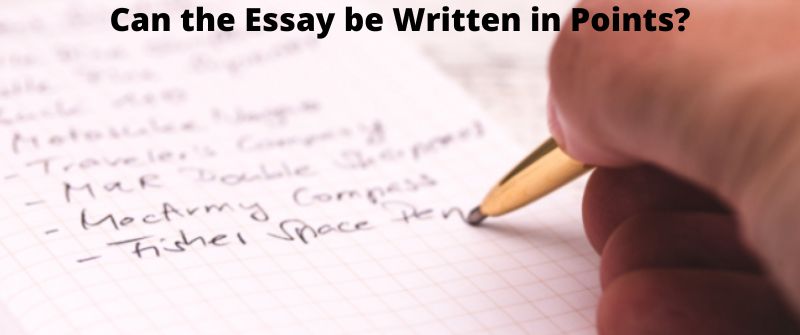 Essay Written in Points