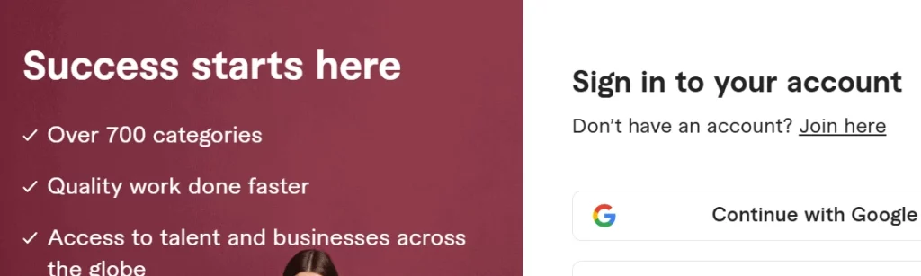 Fiverr signin