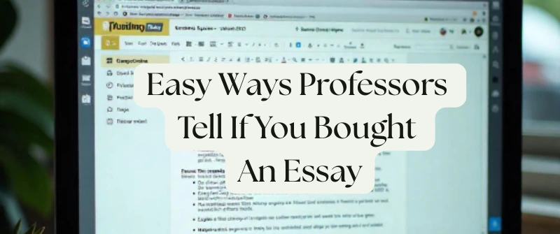 Professors Tell If You Bought An Essay